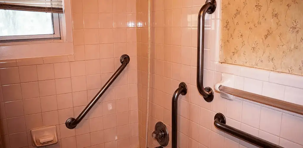 Shower grab bar installation for bathroom safety and accessibility in Grand Rapids, MI