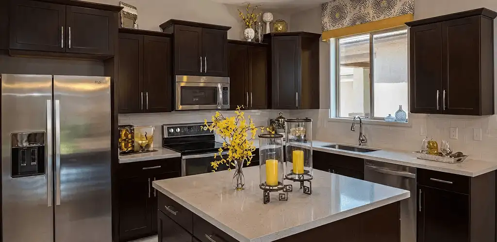 Cabinet painting results with freshly painted kitchen cabinets in Grand Rapids, MI