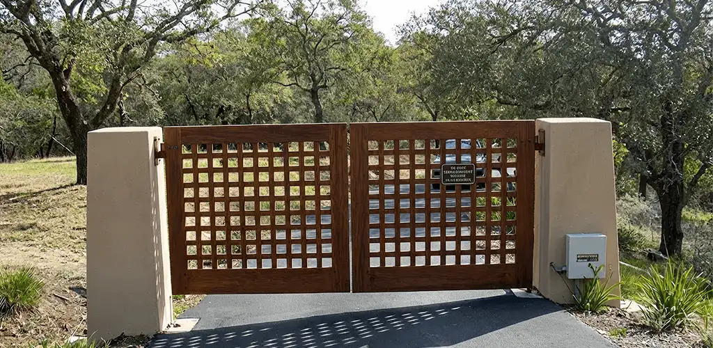 Driveway gate installation for a residential property in Grand Rapids, MI