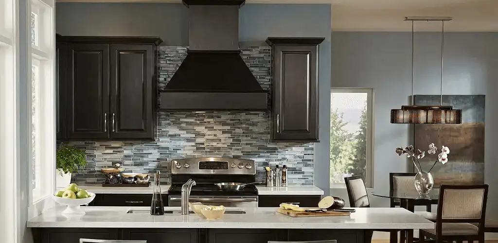 Kitchen cabinet painting and refinishing in a modern kitchen in Grand Rapids, MI